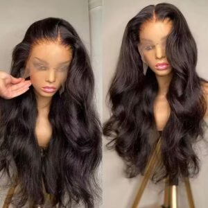 Peluca Ondulada Natural 24” HD Lace 5x5 – Volumen y Movimiento Premium