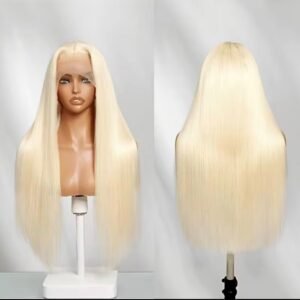 Peluca Rubia Lisa 24” HD Lace 5x5 – Elegancia y Acabado Natural Premium
