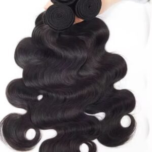 Extensiones Cosidas de Cabello Humano Natural Ondulado 26” 3 Paquetes (300g) Color Natural