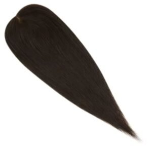 Topper de Cabello Humano Natural Lacio 24” con Técnica de Inyección Capilar y Clips