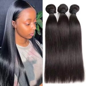 Extensiones Cosidas de Cabello Humano Natural Lacio 26” 3 Paquetes (300g)
