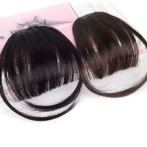 Flequillo de Cabello Humano Natural 10” con Técnica de Inyección Capilar